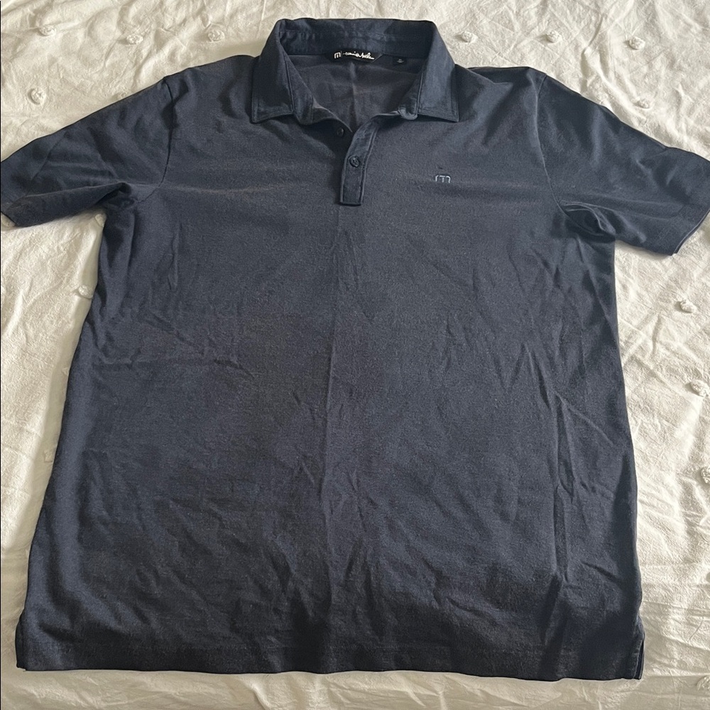 Travis Mathew Dark Blue Polo Shirt